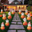 12 autocollants de sol Halloween (plastique)