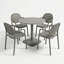 4 - Person Steel Dining Set-244074886