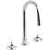 Triton® Widespread Commercial Bathroom Sink with Gooseneck Spout and Rigid Connections, Requires Handles, Drain Not Included