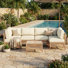 6 - Person Premium Patio Wicker Sectional Seating Group With Cushions