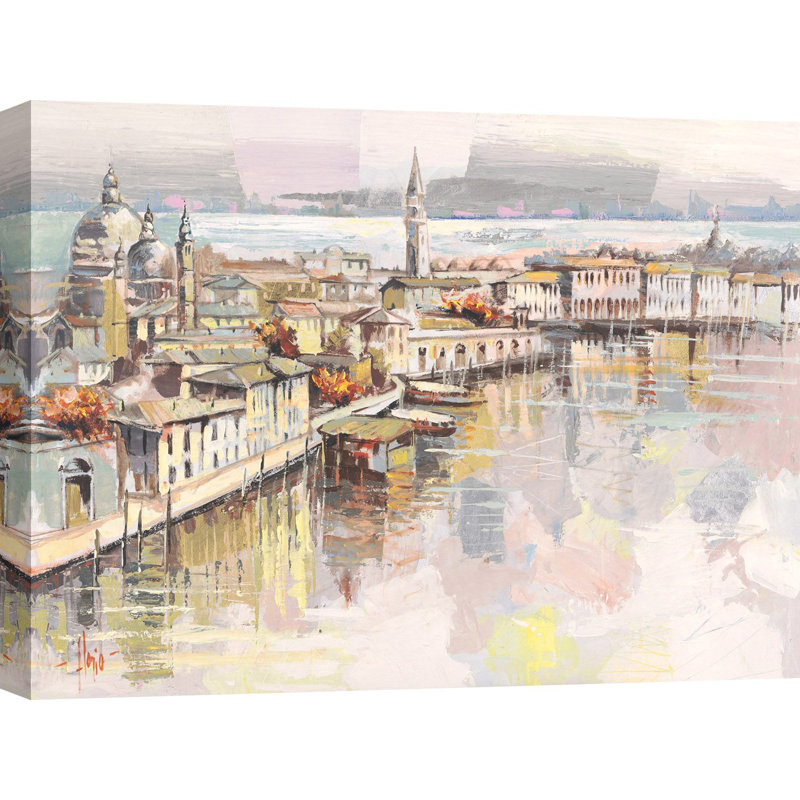 Sweet Venice by Luigi Florio - Wrapped Canvas Painting, 70cm H x 100cm W x 4cm D