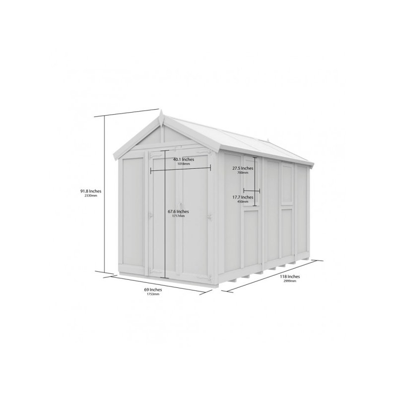 6x10 Glass Green House