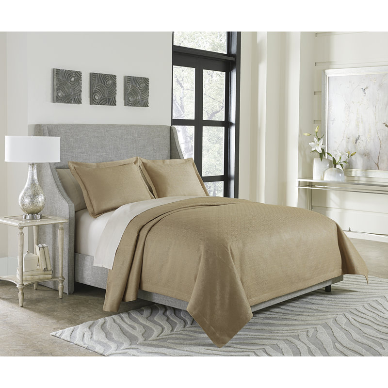 Alton 3 Piece Bed Throw Set, Queen Coverlet + 2 Shams