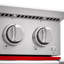 Cuisinière électrique professionnelle de 36 po avec panneau de commande inclinable Kostch, plaque de cuisson à 5 éléments, four à convection véritable de 6,2 pi³, friture à air et auto-nettoyage en rouge-129165305