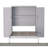 Full Size Murphy Bed, Wooden Full Wall Bed With 2 Wardrobe And Storage Shelf, Multifunctional Foldable Platform Bedframe For Guest-Room, Bedroom, Gray-1724676745-1724676748