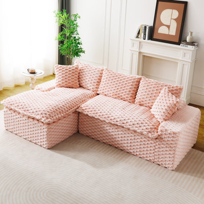 Versatile Convertible Twin - Seat Sofa With Left Chaise Lounge, Ideal For Cozy Leisure And Adaptable Living Spaces