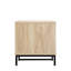Table en bouleau avec plateau en bois naturel Coastal Modern