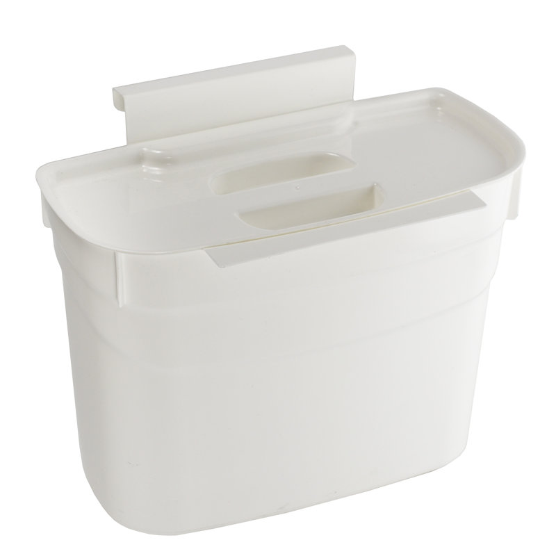 Poubelle de rangement multifonctionnelle 1 gallons suspendue, Blanc