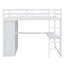 Lit mezzanine en bois avec garde-robe intégré-1031340801