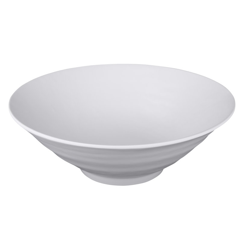 Elite Global Solutions Zen Melamine Serving Bowl, White