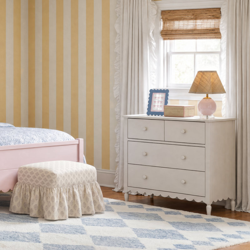 Charlotte 4 Drawer Dresser, Blonde, Blonde