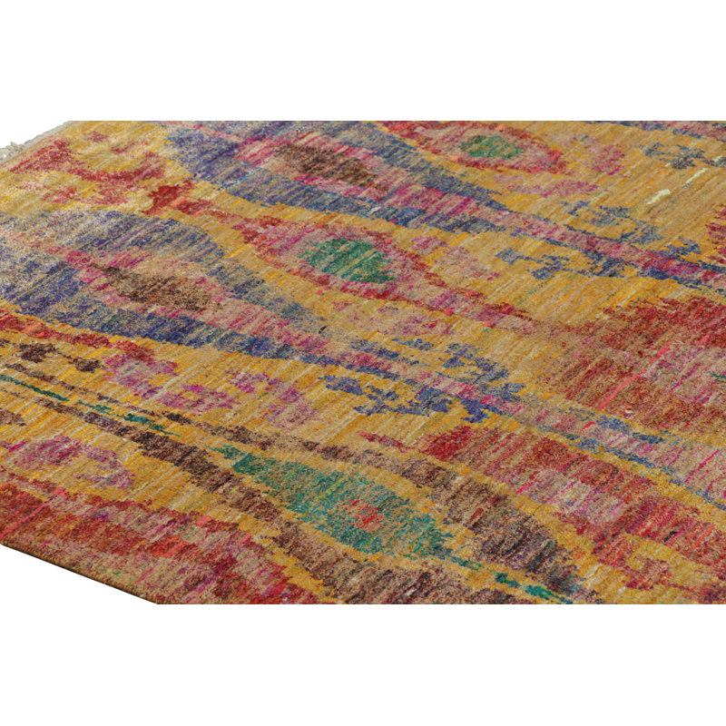 Rug & Kilim’S Modern Classics Rug With Polychromatic Ikats Patterns