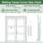 Manufactured Wood Paneled with Installation Hardware Kit Sliding Closet Doors-103180548