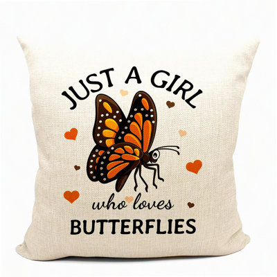Butterfly Bliss Pillow Covers - Gifts for Lovers of Butterflies, Room & Bedroom Decor - Stylish Design