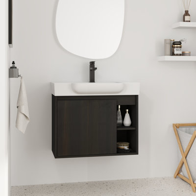 Ensemble de meuble-lavabo simple 28 po avec plateau en céramique Wystan