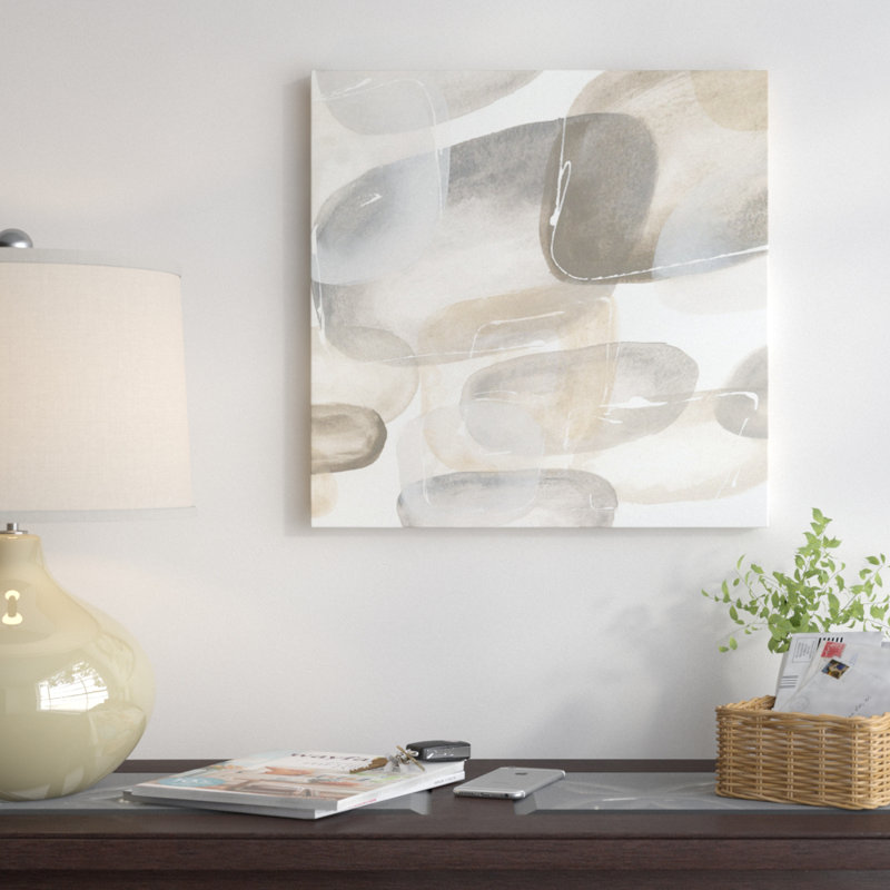 « neutral pierres iv », reproduction d’art sur toile tendue, H 26 po x l 26 po x P 1,5 po, Toile tendue, Pas de tapis