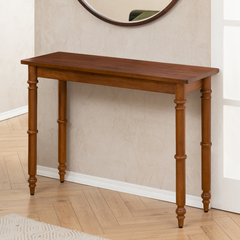 Castine Solid Wood Console Table, Walnut