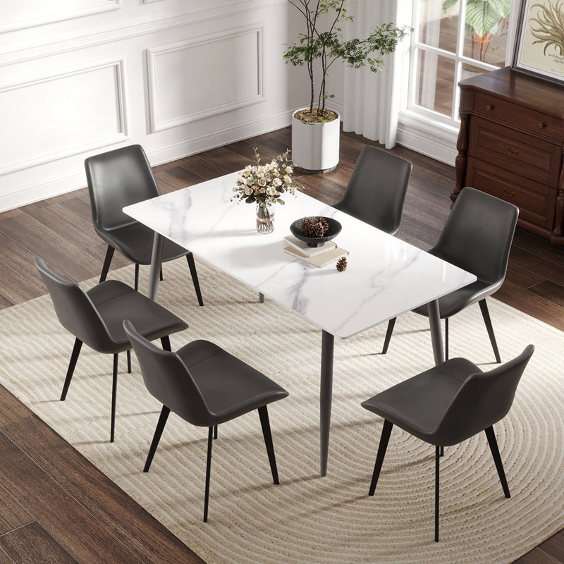 Table de salle à manger 62,99 ", Blanc