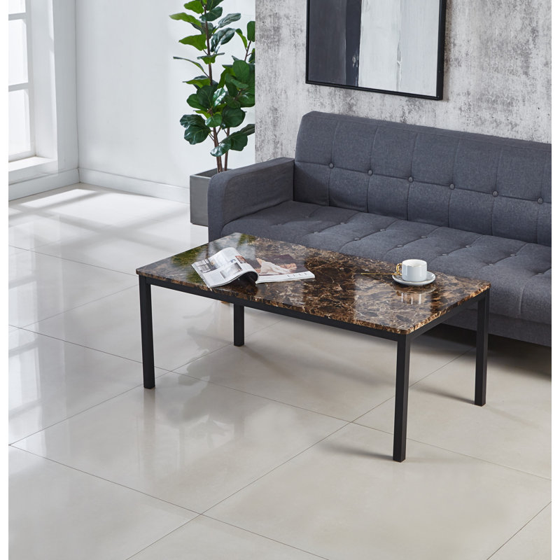 Calmas Four Leg Coffee Table, Brown