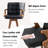 Swivel Upholstered Faux Leather Counter Stool-1330500543-1328792576