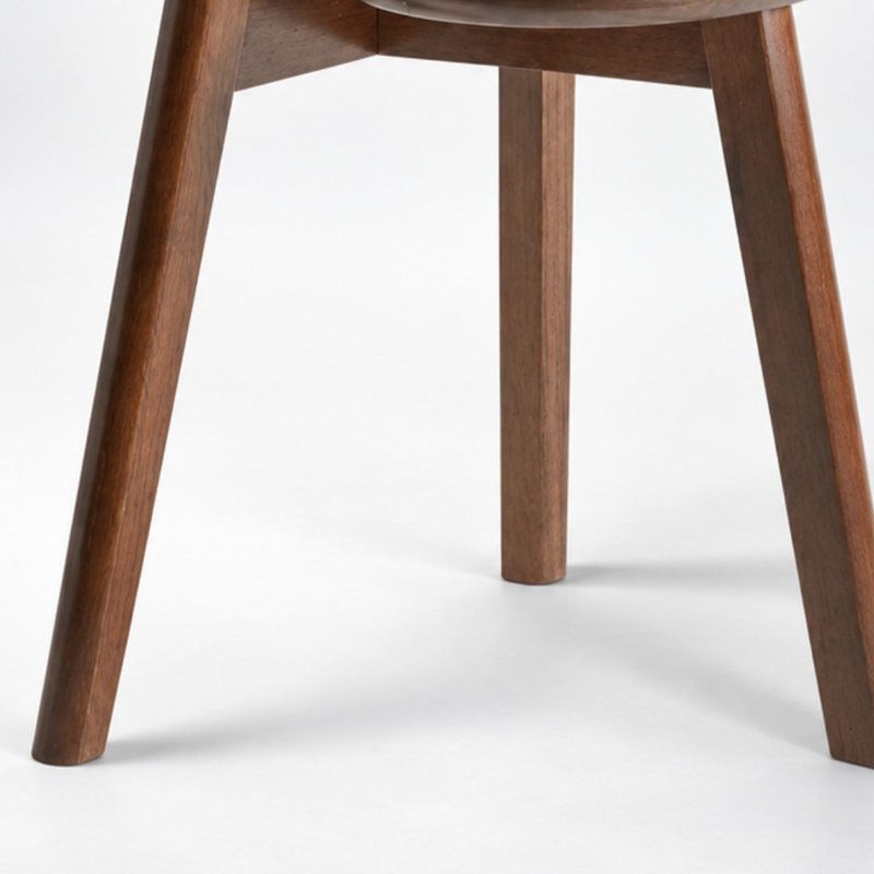 Table d'appoint ronde à 2 niveaux en bois massif avec tablette de rangement