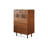 Modern Walnut Solid Wood Sideboard
