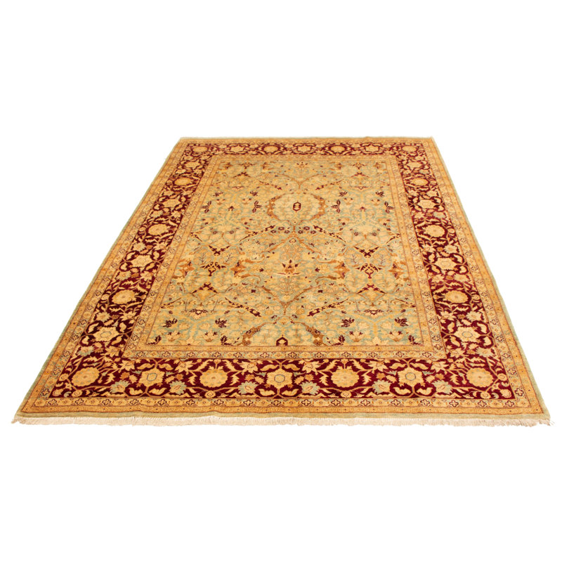 Tapis bleu clair Peshawar Oushak 8 pi 10 po x 12 pi 0 po