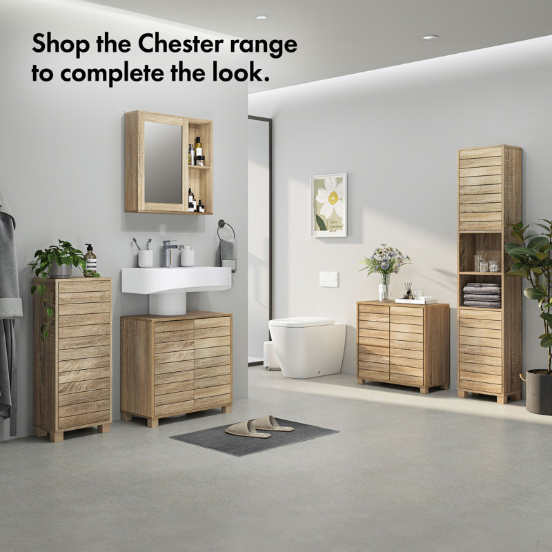 Chester Linen Cabinet, Natural
