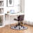 Gray Diamond Tufted Adjustable Swivel Office Chair-650434886