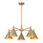 Pharos 5-Light Chandelier in Noble Brass by Breegan Jane