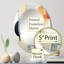 Carnduff - Miroir mural Mid-Century ovale-456446834