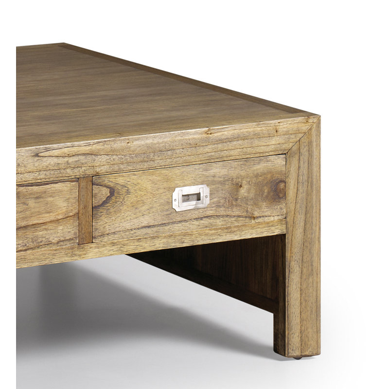 Merapi Solid Wood Four Leg Coffee Table