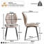 Dining Chairs - Contemporary Dining Chair - Comfortable Linen Dining Chairs - Metal Legs-892459950-877655163