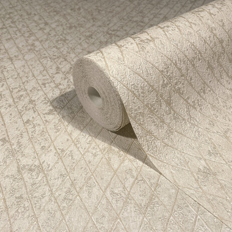 Galerie Odyssey Geometric Diamond Wallpaper, Beige