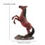 Statue de cheval cabré de 51 cm de haut, figurine d'étalon dynamique, sculpture décorative pour salon, bureau, cadeau idéal pour une pendaison de crémaillère ou la fête des pères