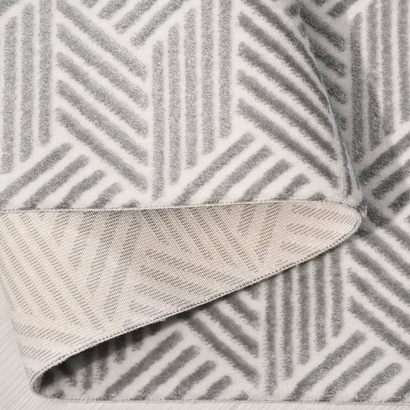 Cotton Abstract Indoor Rug, Runner 3'11" x 14'9"