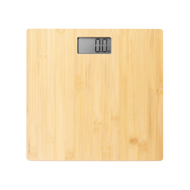 Ultra Thin, Bamboo Scale with Easy To Read LCD Display - Auto Step On