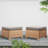 Wicker Outdoor Ottomans for Patio Set of 2 Rattan Footstools w/Removable Cushions-1160818652-1160818655