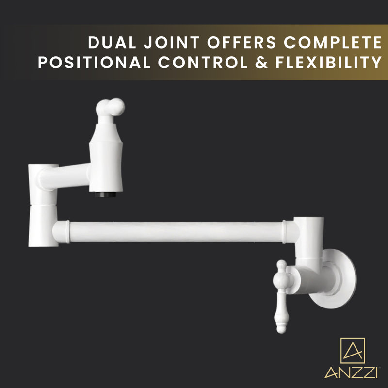 ANZZI Kitchen Faucet, Matte White