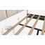 Structure de lit plateforme grand avec tête de lit tapissier en velours et support en lattes de bois, sommier à ressorts / pas de sommier nécessaire-458787141-445657470
