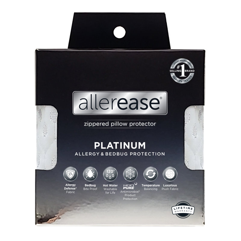 Protège-oreiller AllerEase Platinum, paquet de 1, Très grand