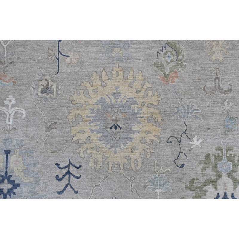 Oushak One-of-a-Kind Rectangle 8'11" X 11'9" Wool Area Rug