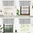 BrionyValance Farmhouse Linen Lined Valance Double Layer Thermal Insulated Room Darkening Blackout Window Valances 3 Inch Rod Pocket Striped Kitchen Valance 1 pack -83125154-131635640-131635642