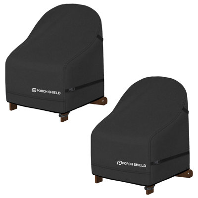 Waterproof Patio Adirondack Chair Cover 2 Pack Fits Outdoor Chairs 32W x 34D x 36H inch, Beige