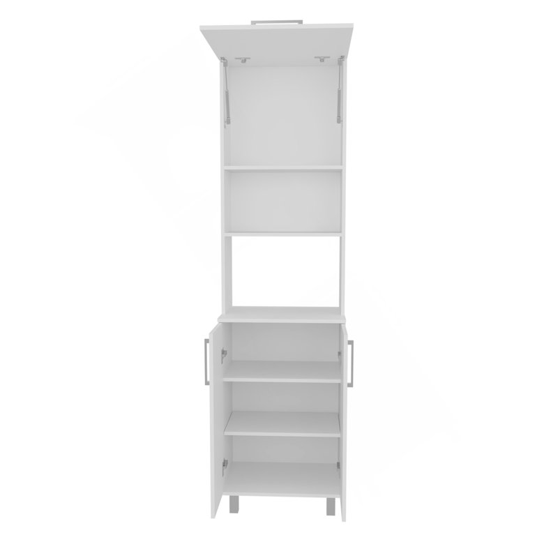 Garde-manger, 3 portes, 4 pieds, 5 tablettes
