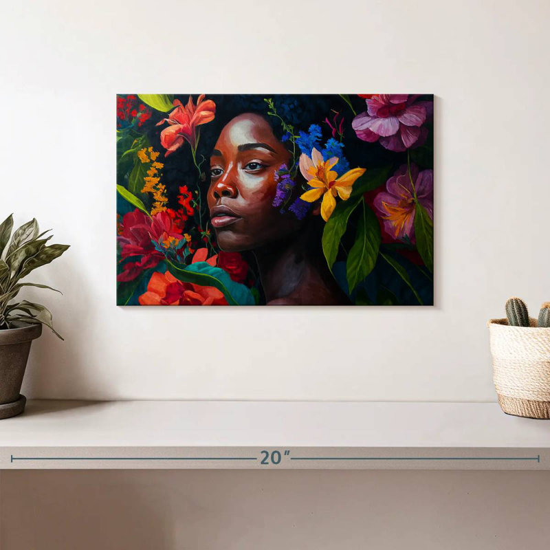 Beauté tropicale africaine, H 8 po x l 12 po