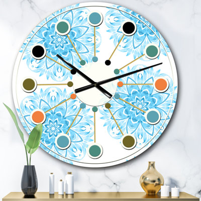 Horloge murale circulaire Mid-Century