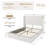 Hydraulic Lift Up Storage Platform Bed, Upholstered In Corduroy,No Spring Box Needed-2126134705-2126134704