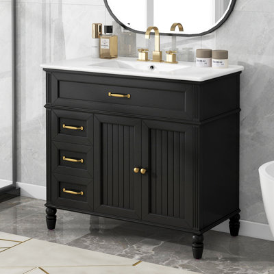 36" Bathroom Vanity With Sink