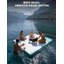 Heavy Duty Inflatable Floating Dock Platform with Detachable Ladder & Carry Bag, Non-Slip Marine PVC Water Mat Swim Raft for Lake Pool Beach, Multi-Person Blow Up Island